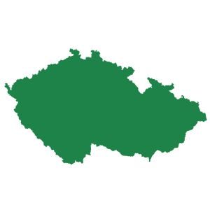 Czech republika - Češka republika - silhouette